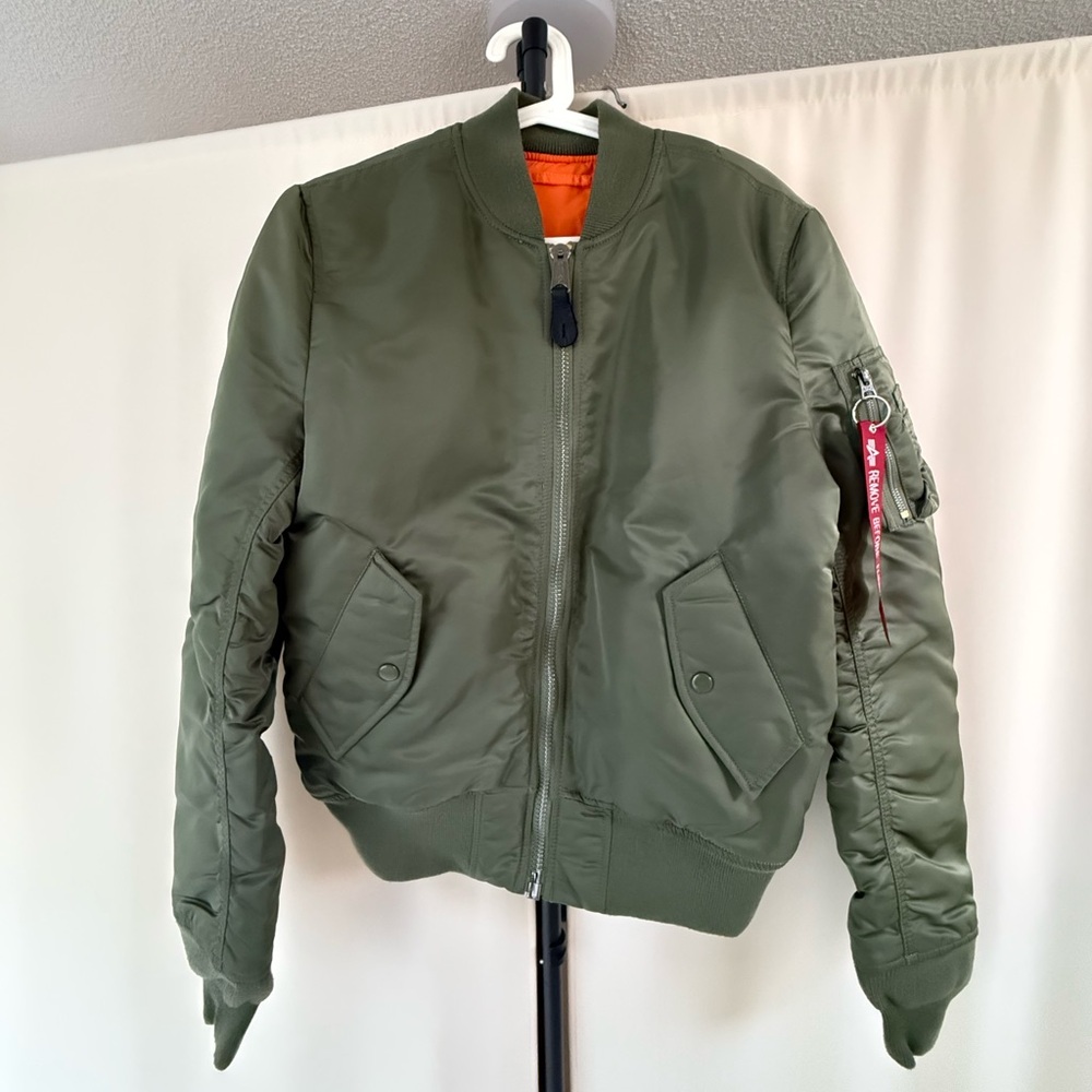 Alpha Industries Olive Bomber Jacket
